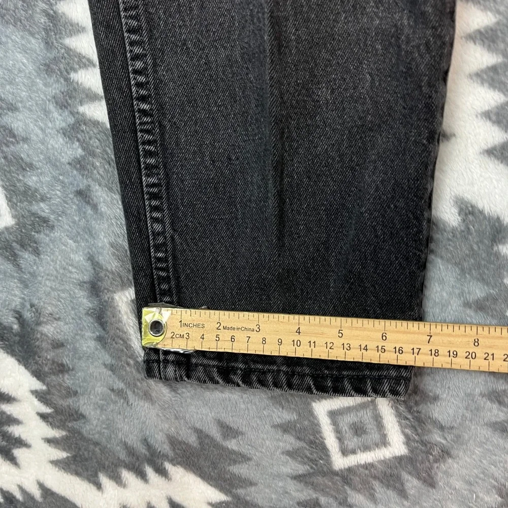 Vintage 1995 Levis 550 Relaxed Fit Tapered Leg Black Jeans Mens 34x32 USA